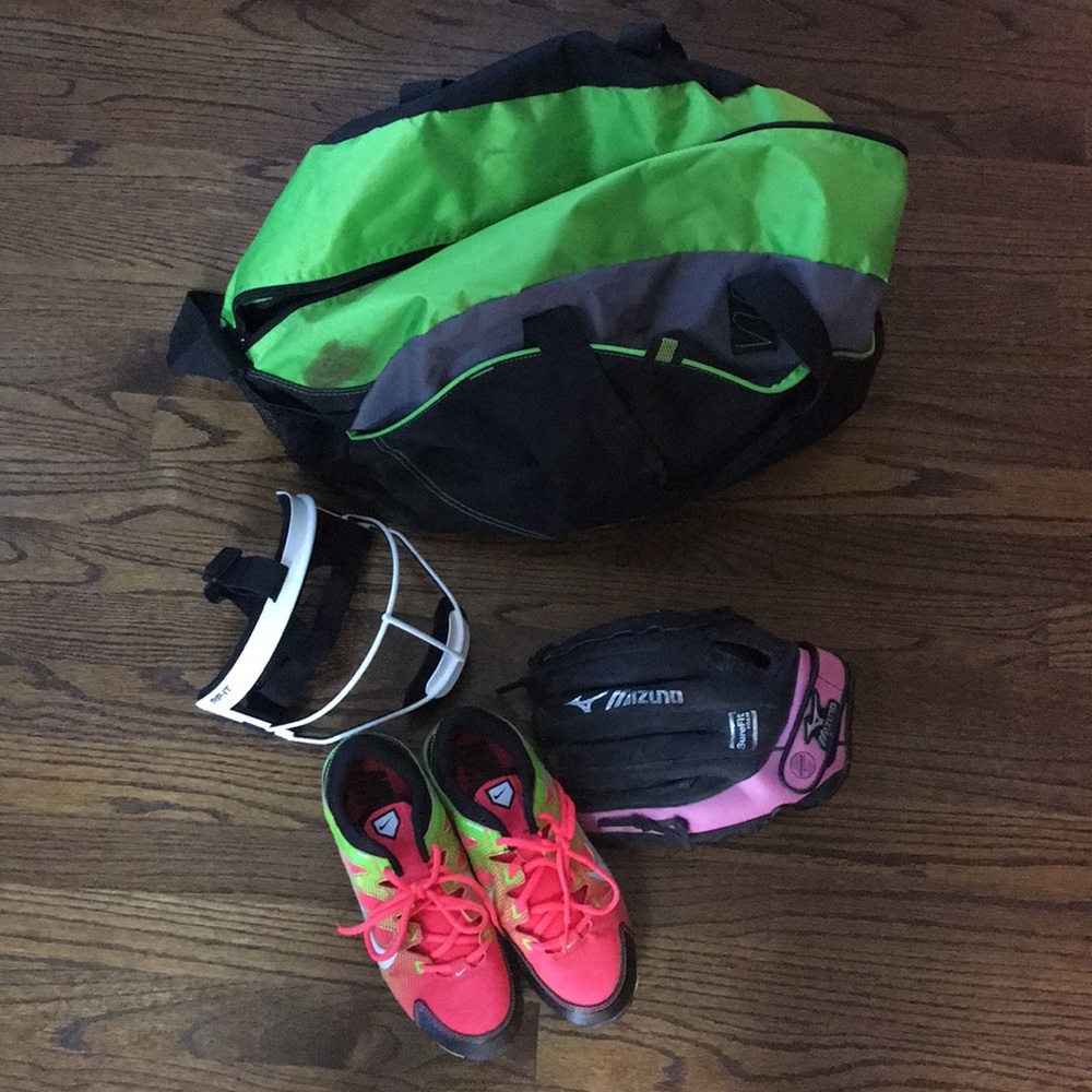 Girl’s softball gear
